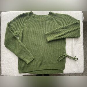 SHEIN Olive Green Knit Sweater